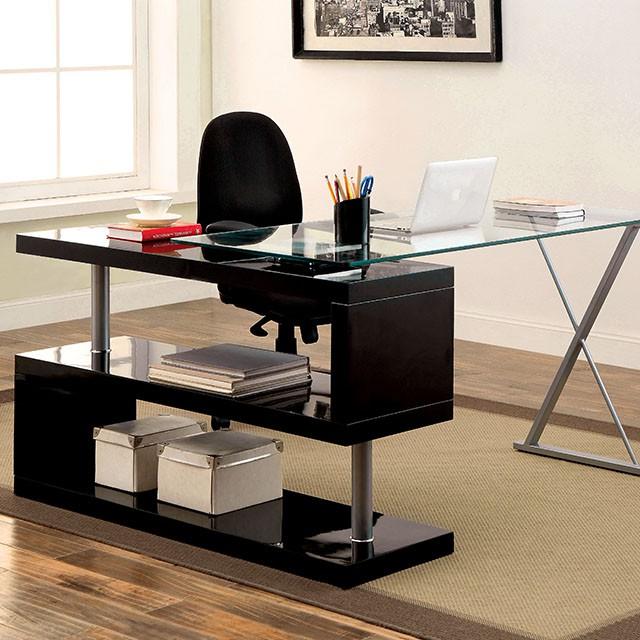 BRONWEN Black Desk - My Sweet Home Furniture (Queens, NY)