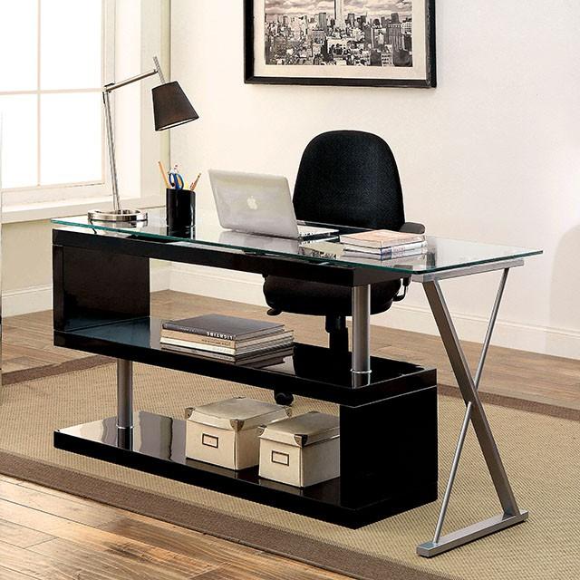BRONWEN Black Desk - My Sweet Home Furniture (Queens, NY)