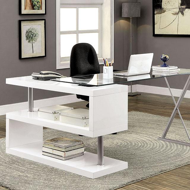 BRONWEN White Desk - My Sweet Home Furniture (Queens, NY)