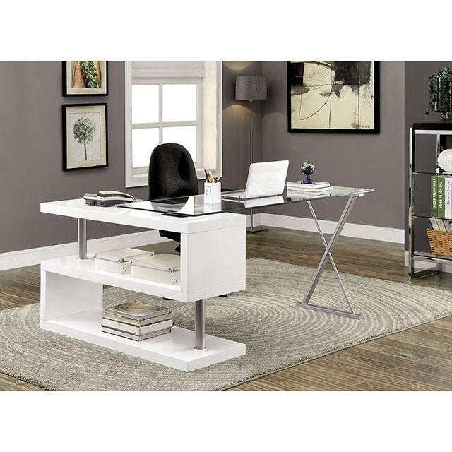 BRONWEN White Desk - My Sweet Home Furniture (Queens, NY)