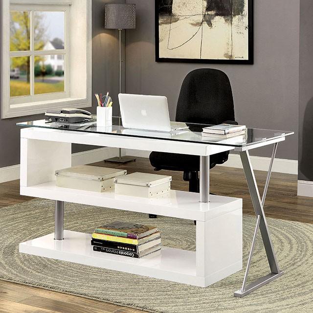 BRONWEN White Desk - My Sweet Home Furniture (Queens, NY)