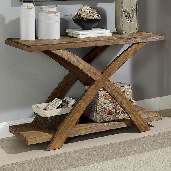 Bryanna Antique Light Oak Sofa Table - My Sweet Home Furniture (Queens, NY)