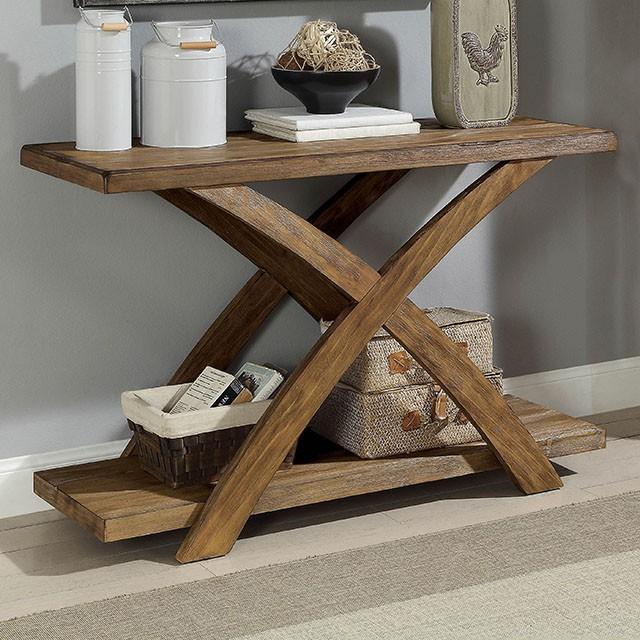 Bryanna Antique Light Oak Sofa Table - My Sweet Home Furniture (Queens, NY)