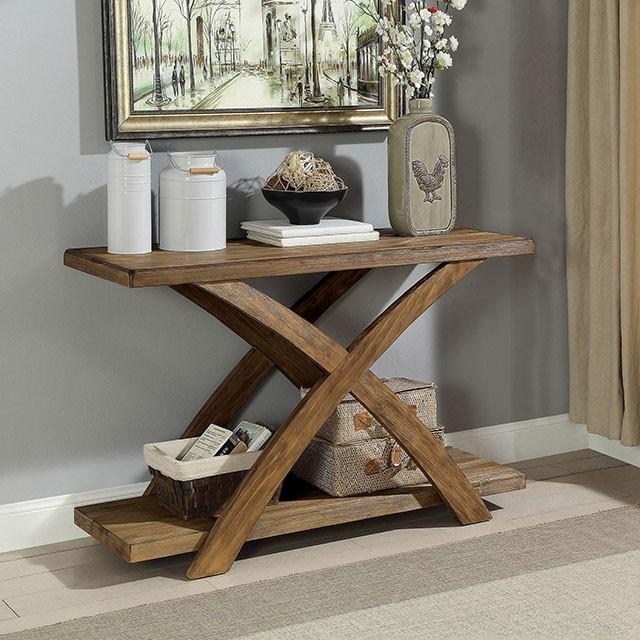 Bryanna Antique Light Oak Sofa Table - My Sweet Home Furniture (Queens, NY)