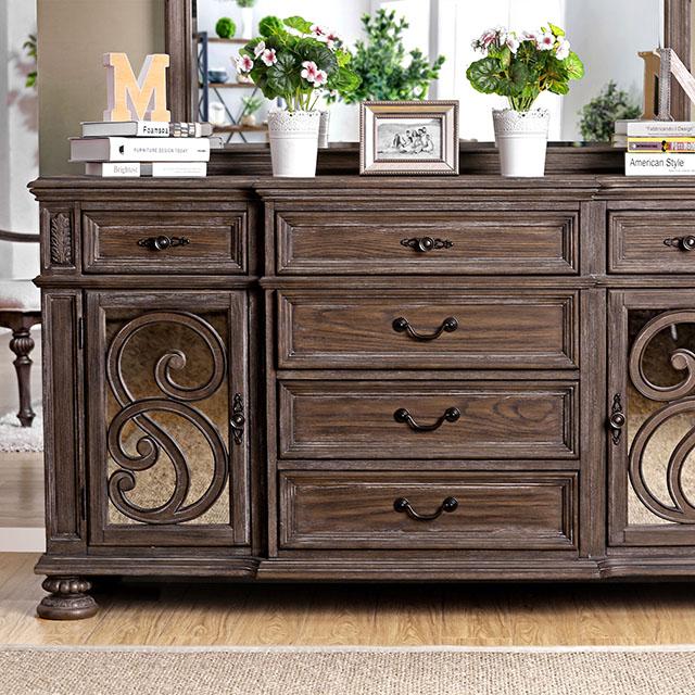 ARCADIA Rustic Natural Tone Server - My Sweet Home Furniture (Queens, NY)