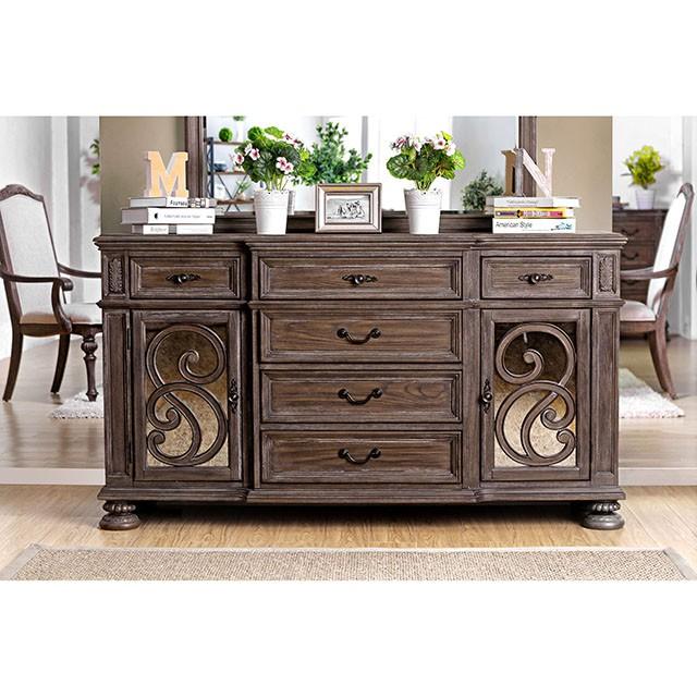 ARCADIA Rustic Natural Tone, Ivory Dining Table - My Sweet Home Furniture (Queens, NY)