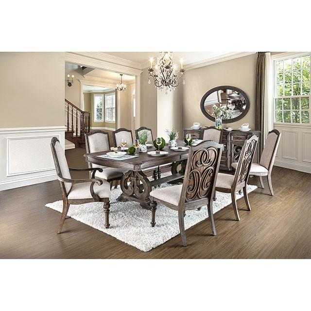 ARCADIA Rustic Natural Tone, Ivory Dining Table - My Sweet Home Furniture (Queens, NY)