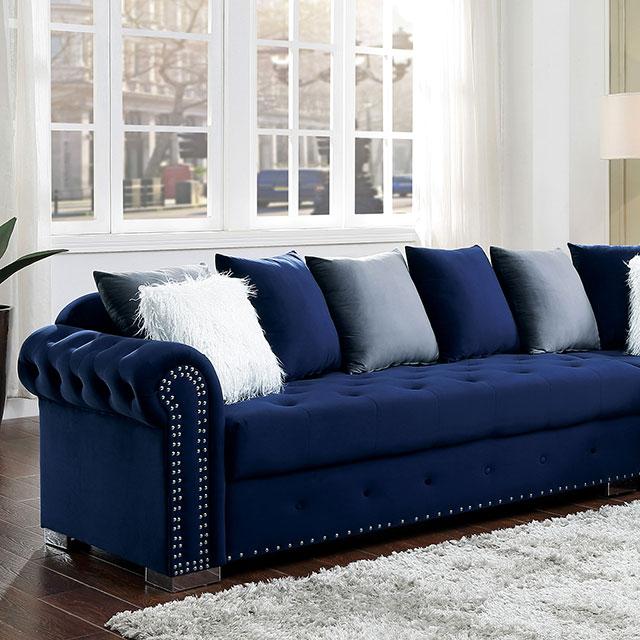 WILMINGTON Sectional, Blue - My Sweet Home Furniture (Queens, NY)