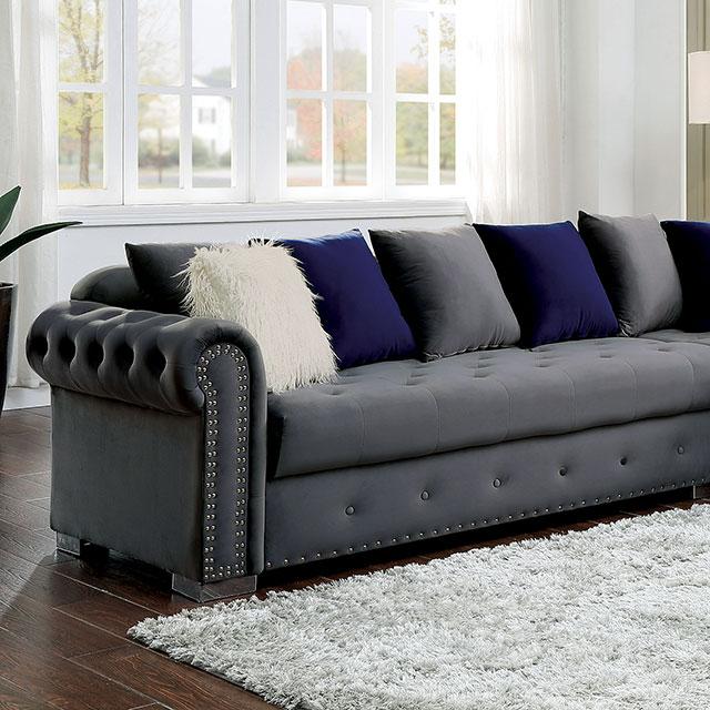 WILMINGTON Sectional, Gray - My Sweet Home Furniture (Queens, NY)