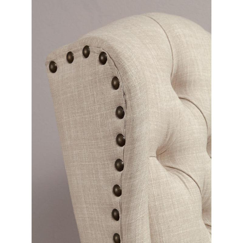 Wingback Chair, Beige (2/CTN) - My Sweet Home Furniture (Queens, NY)