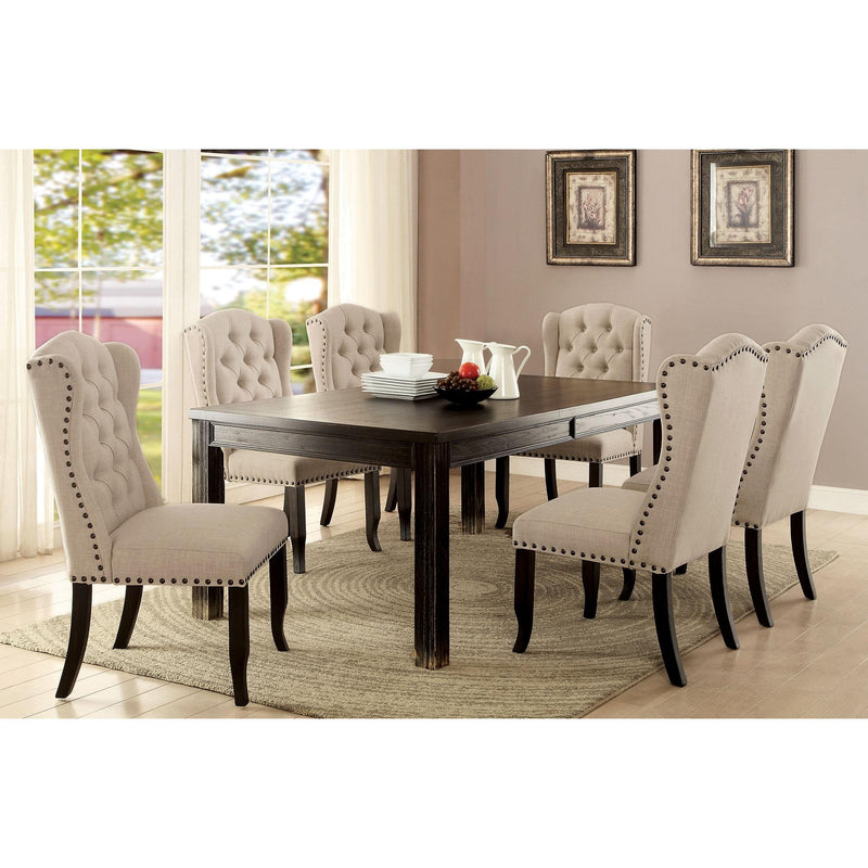 Sania I Antique Black 72" Dining Table - My Sweet Home Furniture (Queens, NY)