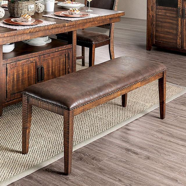 Wichita Light Walnut Bench - My Sweet Home Furniture (Queens, NY)