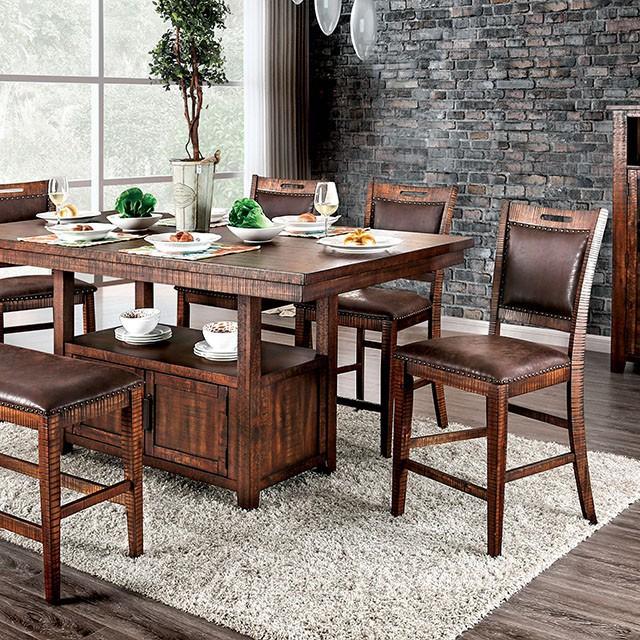 Wichita Light Walnut Counter Ht. Table - My Sweet Home Furniture (Queens, NY)
