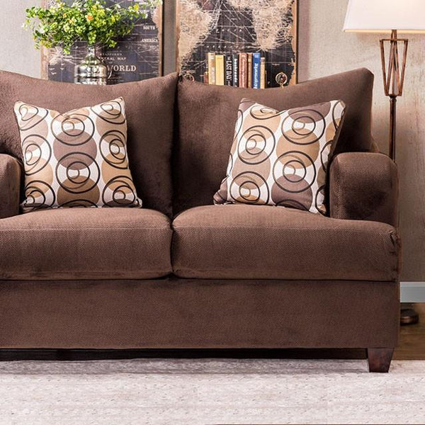 WESSINGTON Chocolate Love Seat - My Sweet Home Furniture (Queens, NY)
