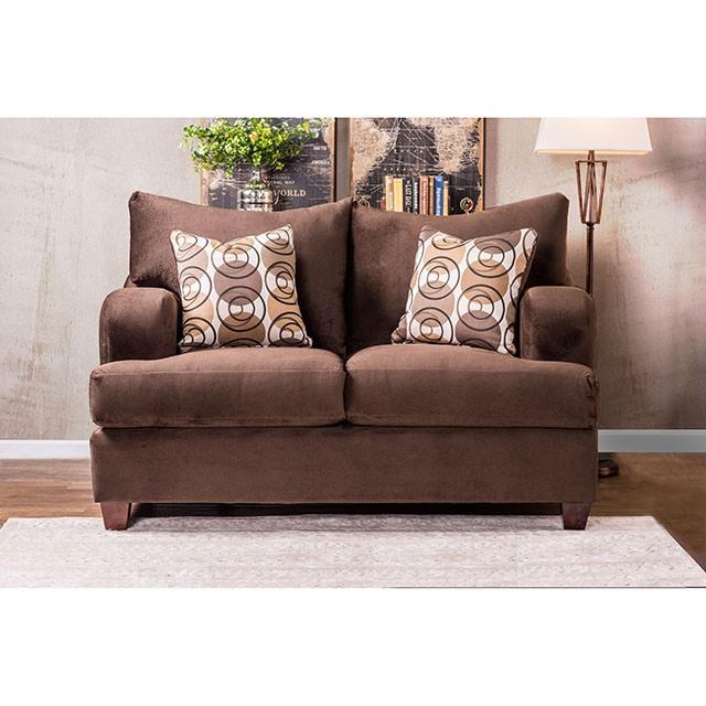 WESSINGTON Chocolate Love Seat - My Sweet Home Furniture (Queens, NY)