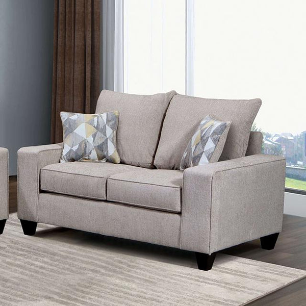 WEST ACTION Loveseat, Beige - My Sweet Home Furniture (Queens, NY)
