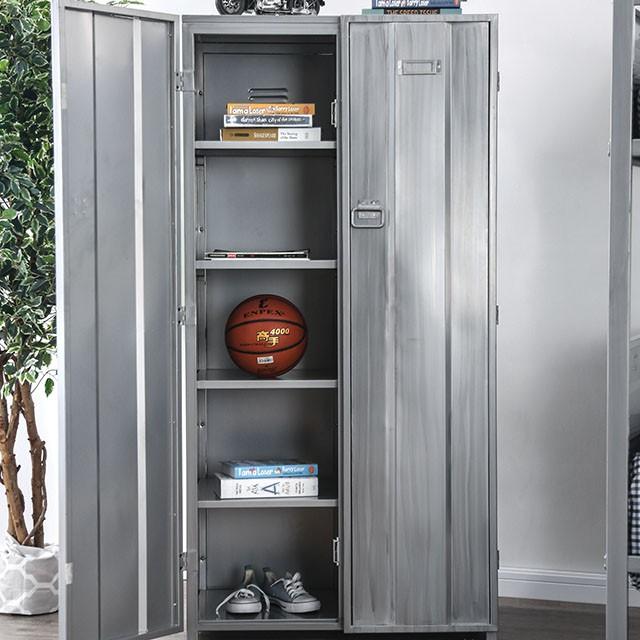 Zaheera Silver Large Locker - My Sweet Home Furniture (Queens, NY)