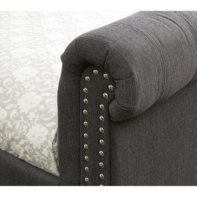 LEANNA Gray Full Daybed w/ Trundle, Gray - My Sweet Home Furniture (Queens, NY)