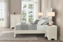 Stella Mia E.King & Queen Bed White & White - My Sweet Home Furniture (Queens, NY)