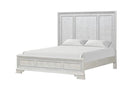 Stella Mia E.King & Queen Bed White & White - My Sweet Home Furniture (Queens, NY)