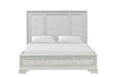 Stella Mia E.King & Queen Bed White & White - My Sweet Home Furniture (Queens, NY)