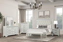 Stella Mia E.King & Queen Bed White & White - My Sweet Home Furniture (Queens, NY)