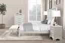 Stella Mia E.King & Queen Bed White & White - My Sweet Home Furniture (Queens, NY)