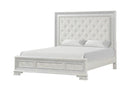 Stella Mia E.King & Queen Bed White & White - My Sweet Home Furniture (Queens, NY)