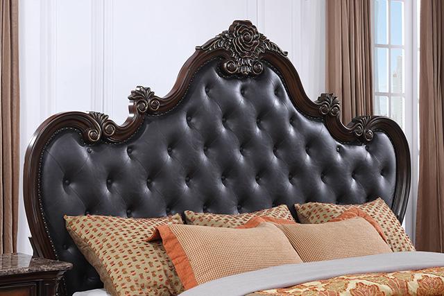 Ventresca E.King & Queen Bed White & Chrome - My Sweet Home Furniture (Queens, NY)