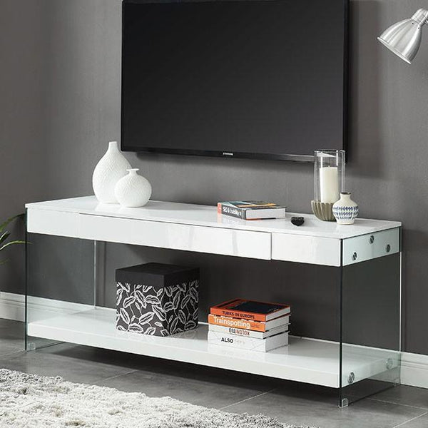 Sabugal White 60" TV Stand - My Sweet Home Furniture (Queens, NY)
