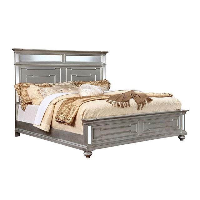 Salamanca Silver Queen Bed - My Sweet Home Furniture (Queens, NY)