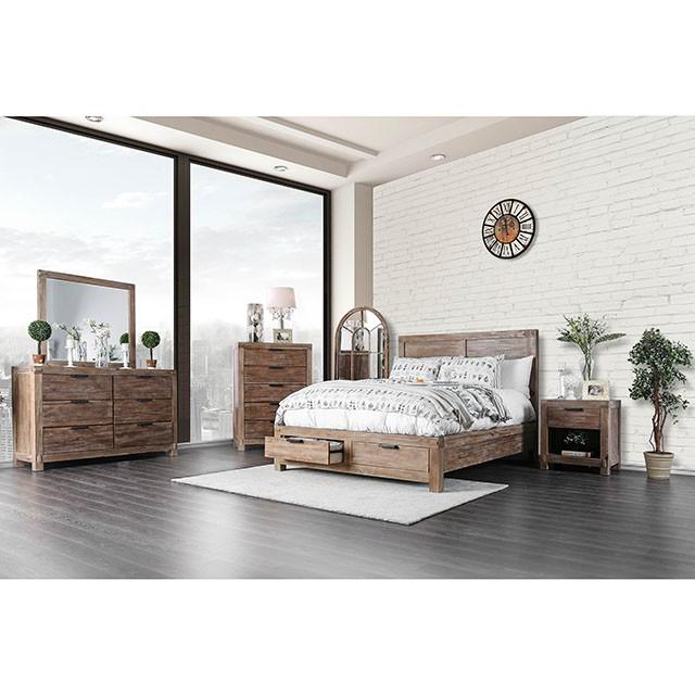 Wynton Weathered Light Oak Night Stand - My Sweet Home Furniture (Queens, NY)