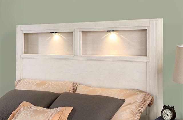 KARLA E.King Bed, White - My Sweet Home Furniture (Queens, NY)