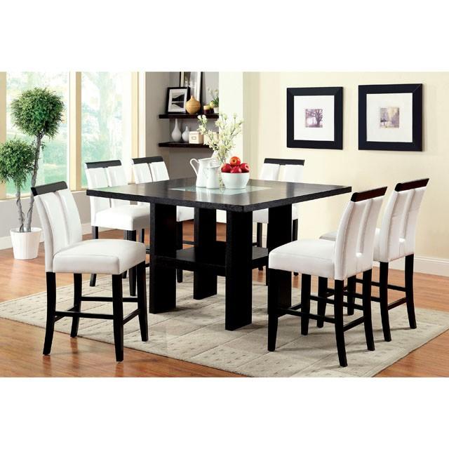 LUMINAR II Black/White Counter Ht. Chair (2/CTN) - My Sweet Home Furniture (Queens, NY)