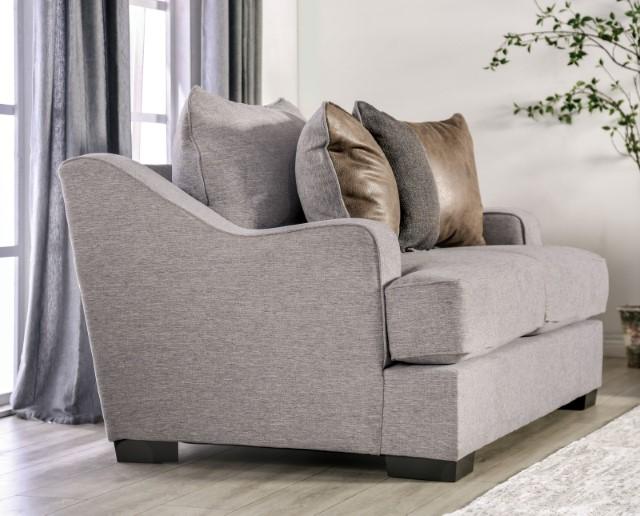 SKYLINE Sofa, Light Gray/Brown - My Sweet Home Furniture (Queens, NY)