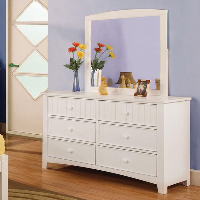 Corry White Mirror - My Sweet Home Furniture (Queens, NY)