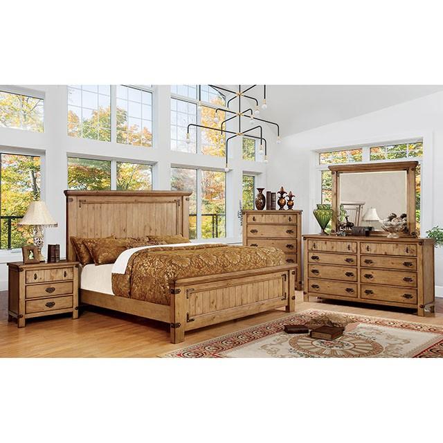PIONEER Weathered Elm Queen Bed - My Sweet Home Furniture (Queens, NY)