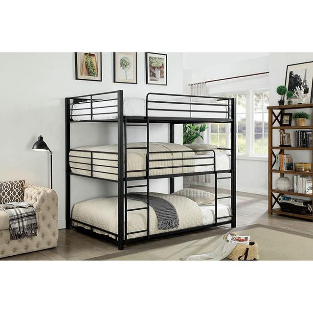 Olga I Antique Black Full/Full Bunk Bed - My Sweet Home Furniture (Queens, NY)