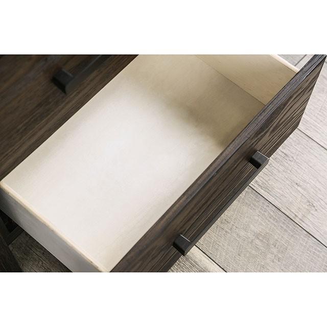 Rexburg Wire-Brushed Rustic Brown Night Stand - My Sweet Home Furniture (Queens, NY)
