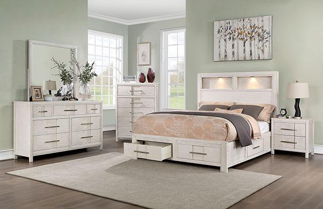 KARLA E.King Bed, White - My Sweet Home Furniture (Queens, NY)