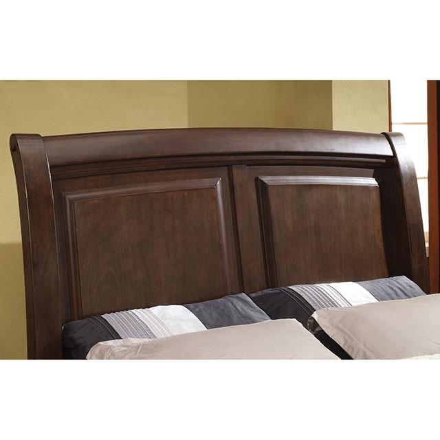 Litchville Brown Cherry E.King Bed - My Sweet Home Furniture (Queens, NY)