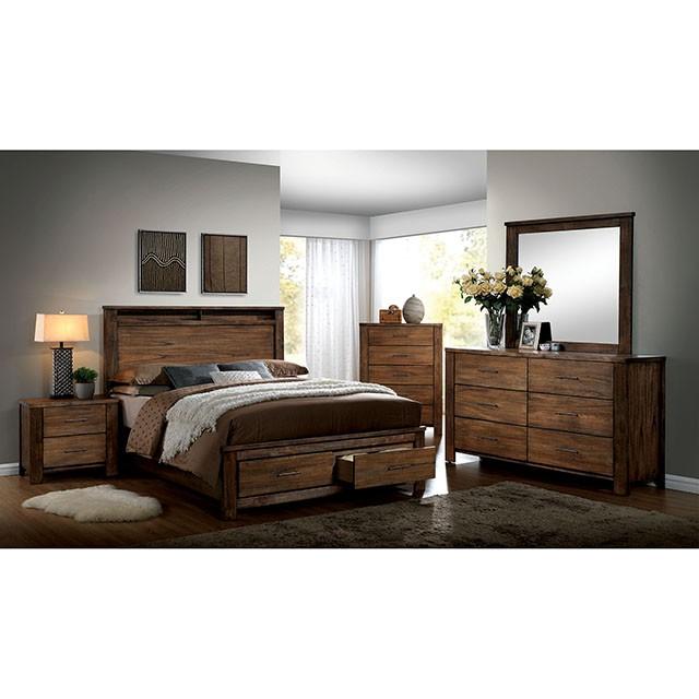 ELKTON Oak QUEEN BED - My Sweet Home Furniture (Queens, NY)