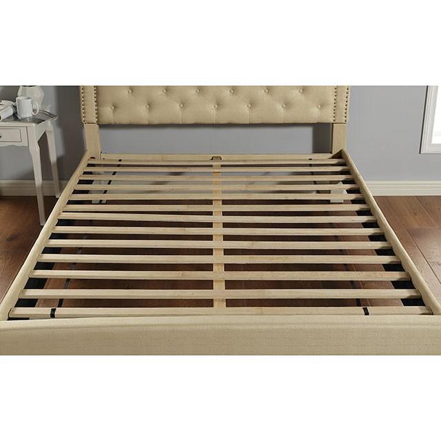Aubree Bed Beige - My Sweet Home Furniture (Queens, NY)