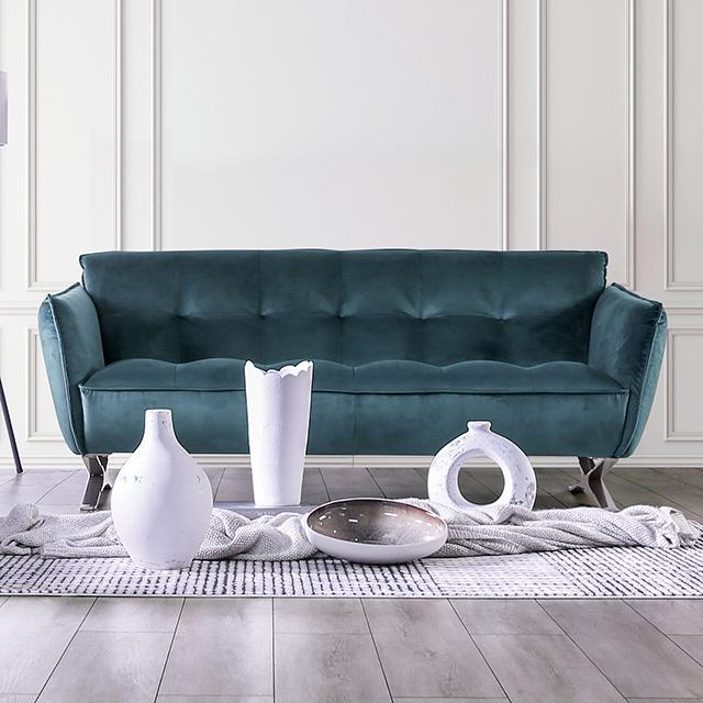 Civellutino Sofa Teal - My Sweet Home Furniture (Queens, NY)