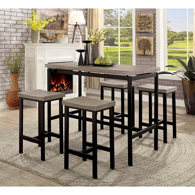 Vilvoorde 5 Pc. Counter Ht. Table Set - My Sweet Home Furniture (Queens, NY)