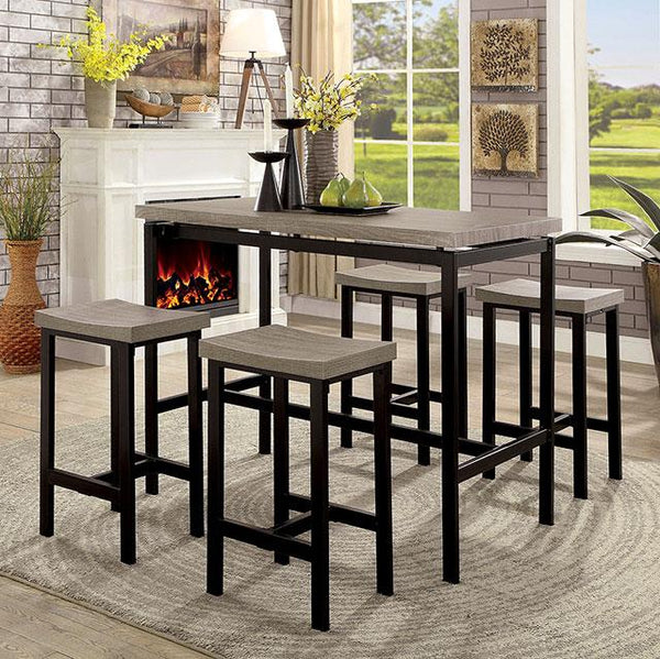 Vilvoorde 5 Pc. Counter Ht. Table Set - My Sweet Home Furniture (Queens, NY)