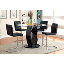 LODIA II Black Round Counter Ht. Table - My Sweet Home Furniture (Queens, NY)