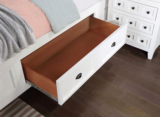 CASTILE E.King Bed, White - My Sweet Home Furniture (Queens, NY)