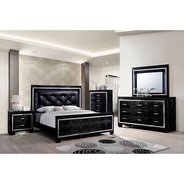 BELLANOVA Black Queen Bed - My Sweet Home Furniture (Queens, NY)