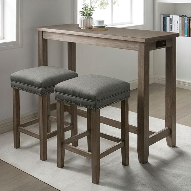 Caerleon 3 & 4 Piece Counter Ht. Set Gray & Blue - My Sweet Home Furniture (Queens, NY)